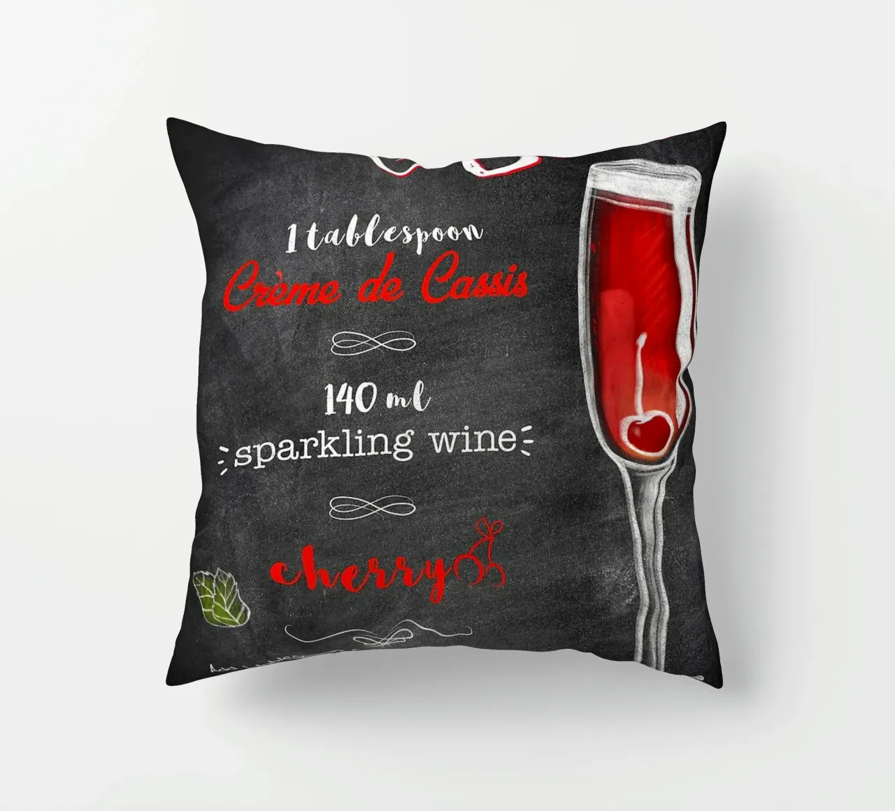 Kir Royale cuscino da Patrick J Curtis