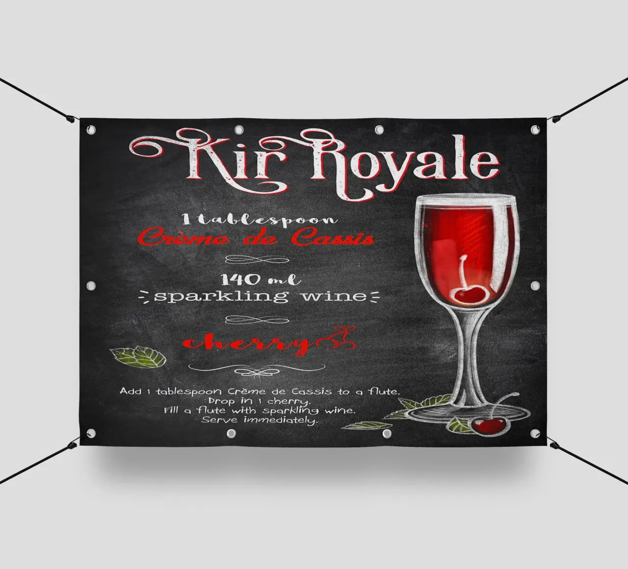 Kir Royale telo in pvc da Patrick J Curtis