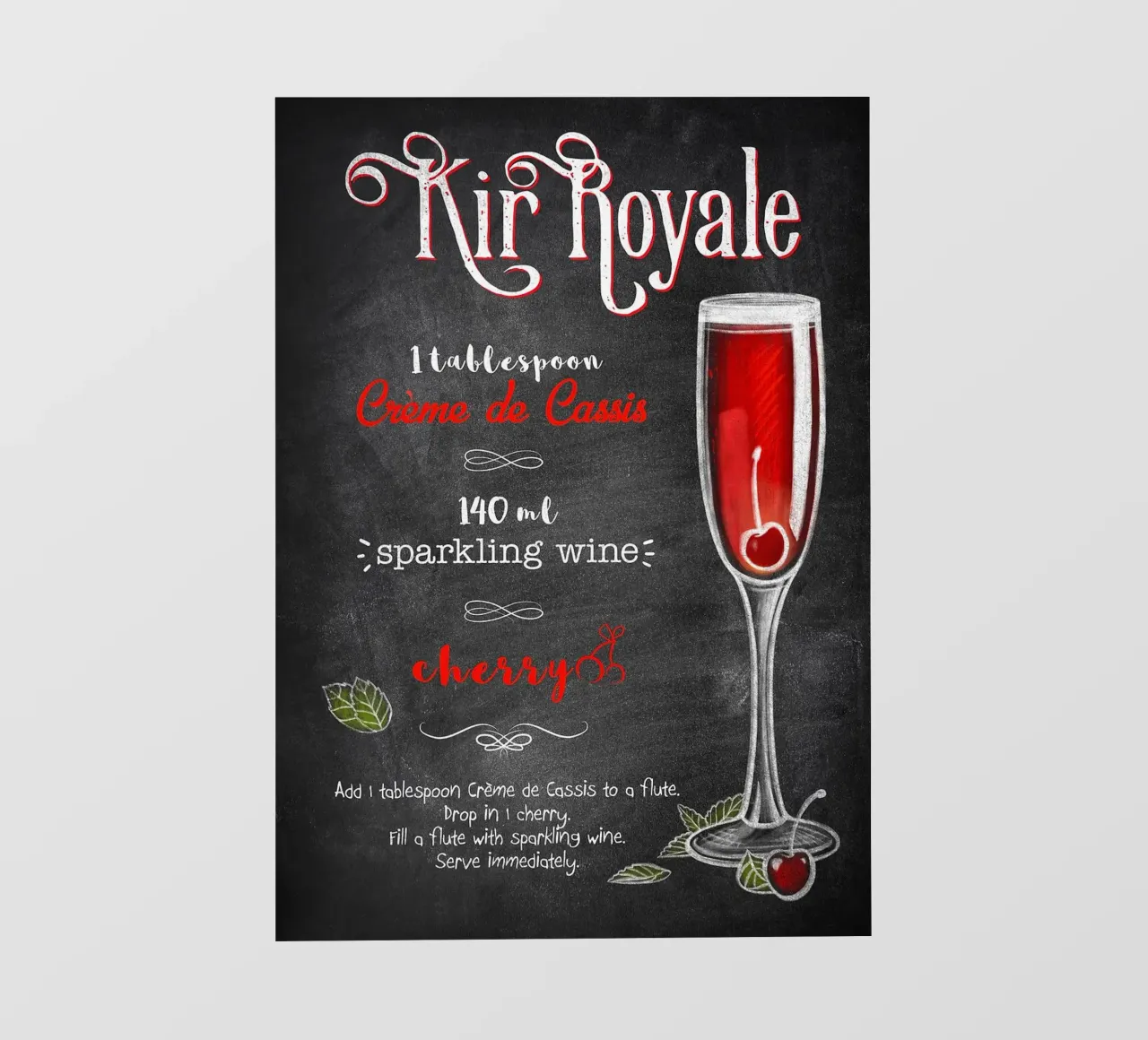Kir Royale telo in pvc da Patrick J Curtis