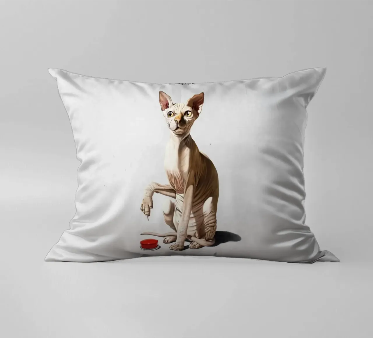Cat-astrophe (Titled) cuscino da Rob Art | Illustration