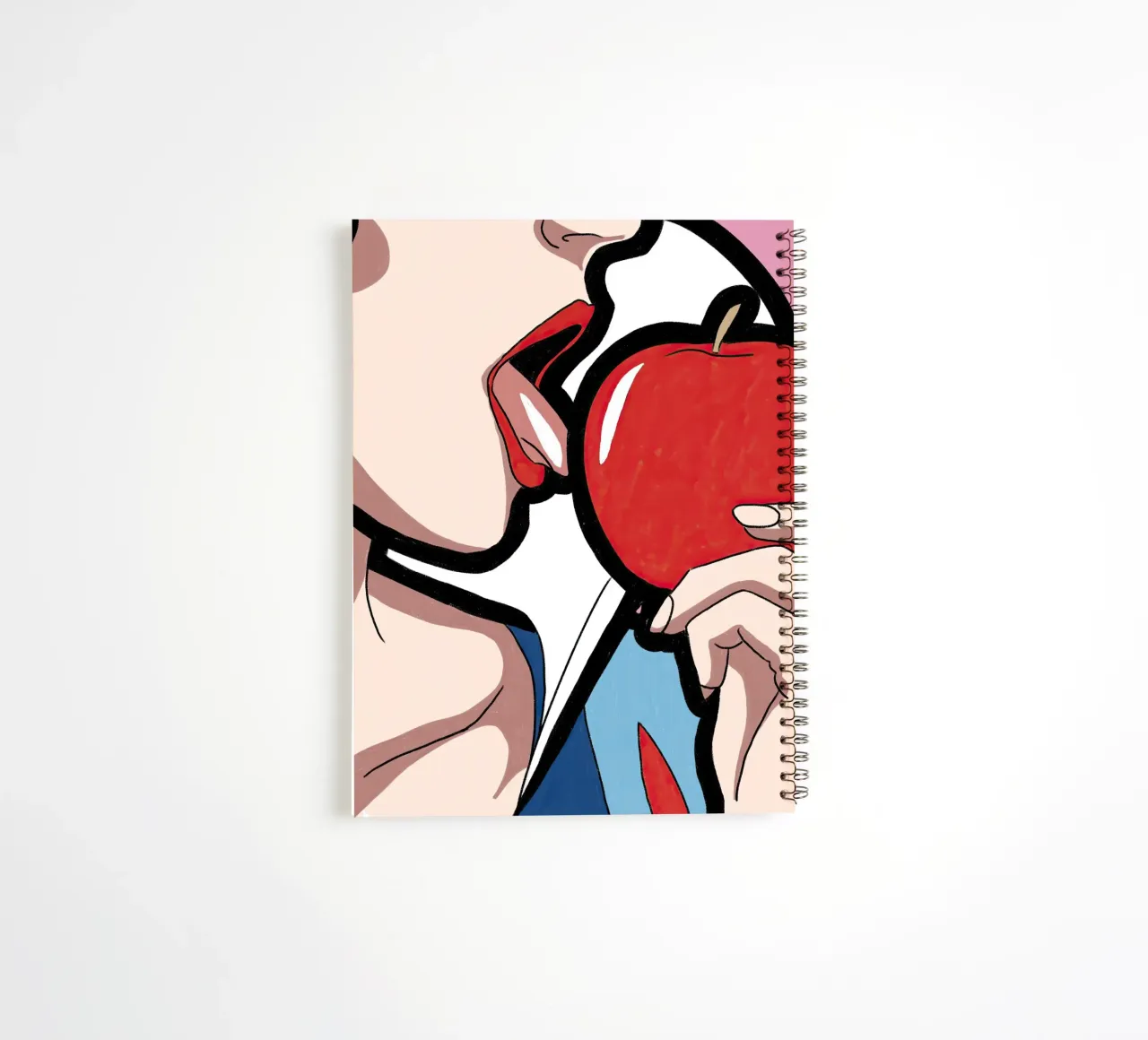 Snow White Licking an Apple spiral notebook by lucasmeier