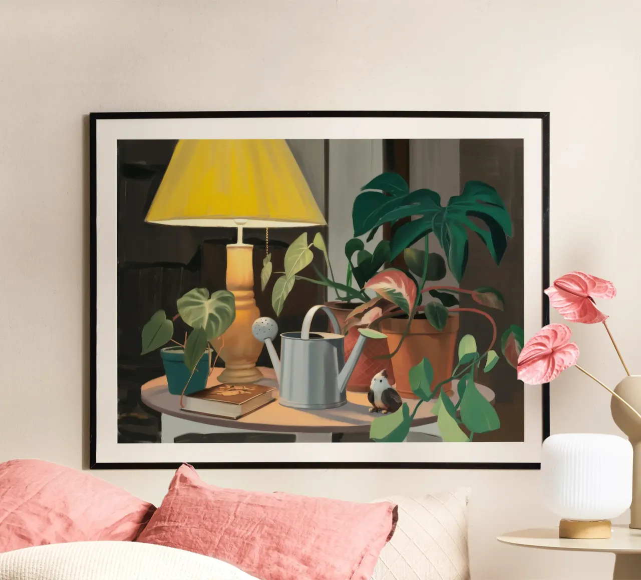 Giungla di annaffiatoi poster con telaio in plastica da Pan Denim