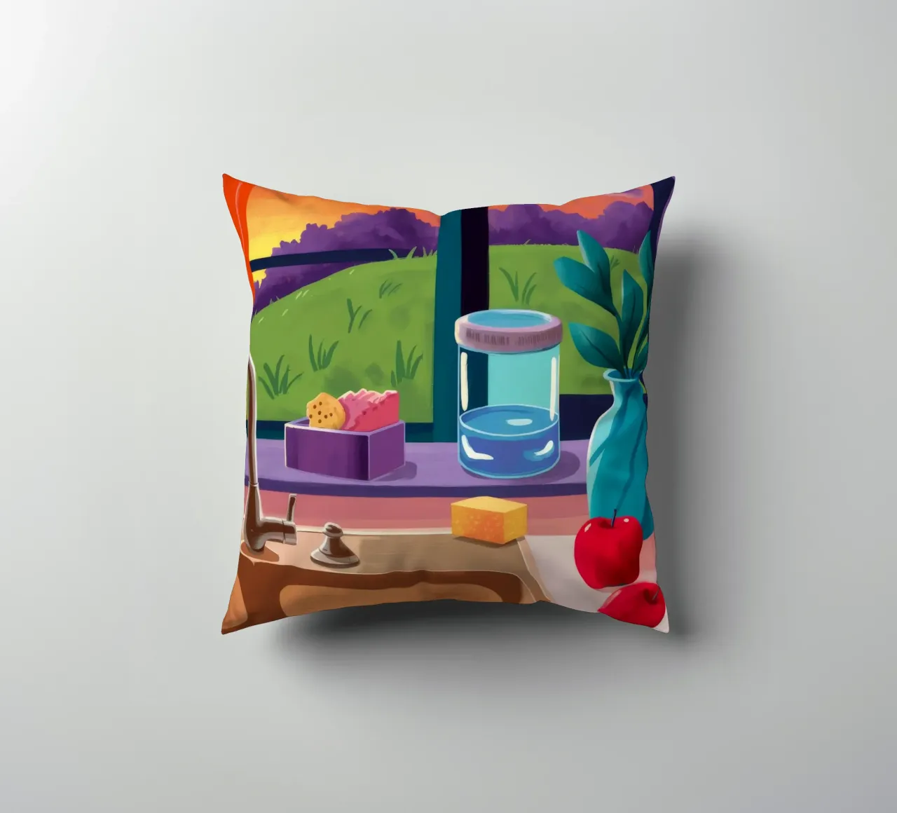 Lavello al tramonto cuscino da Pan Denim