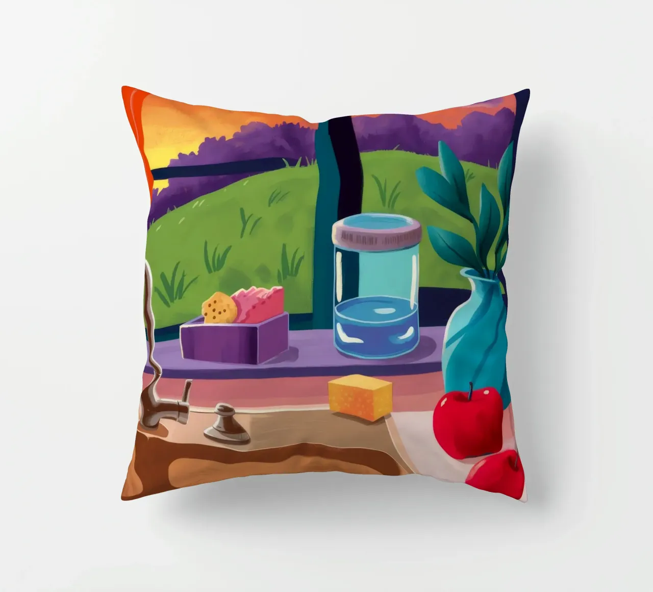 Lavello al tramonto cuscino da Pan Denim