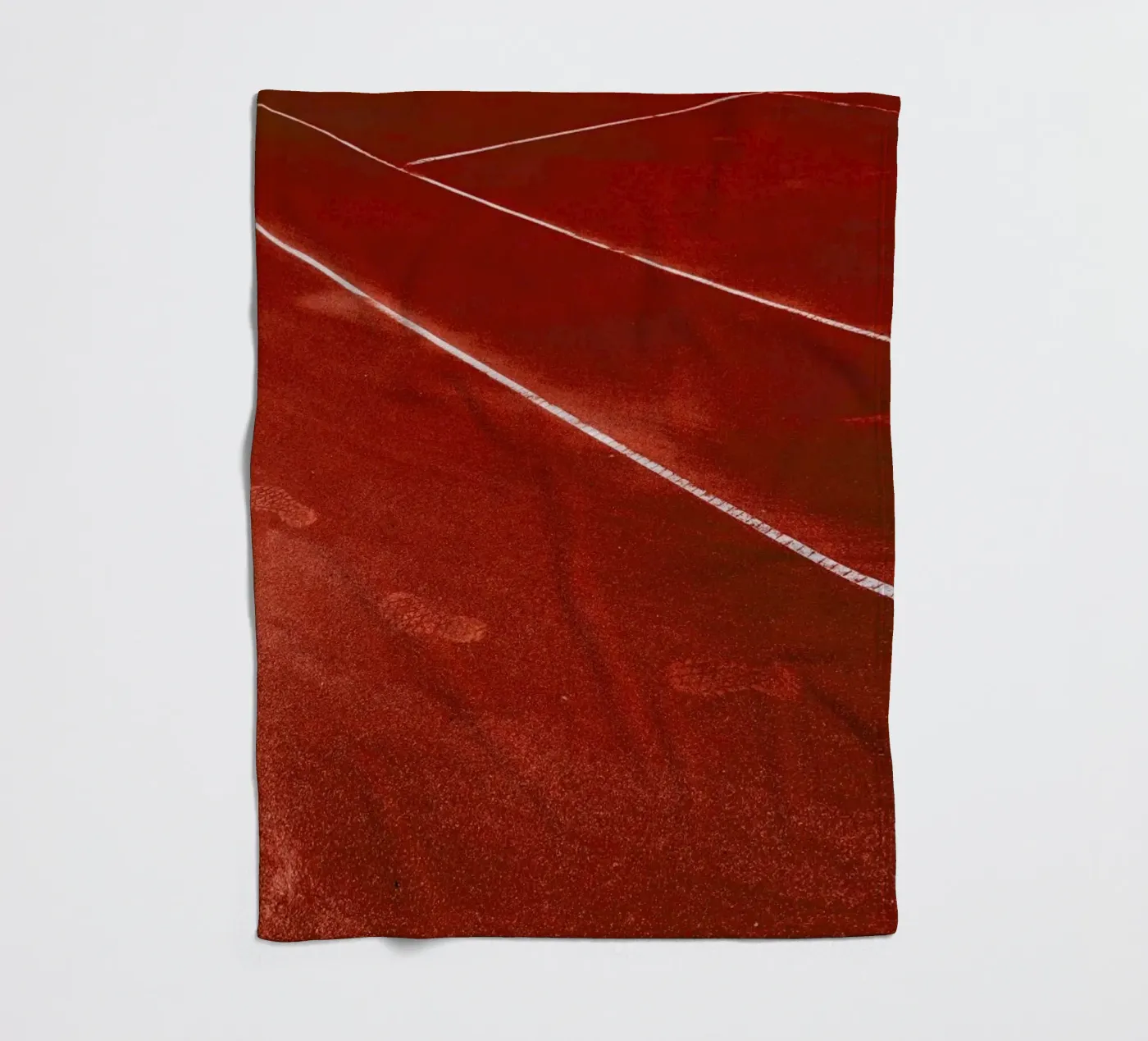 Footsteps fleecedeken van Sebastian Hilgetag