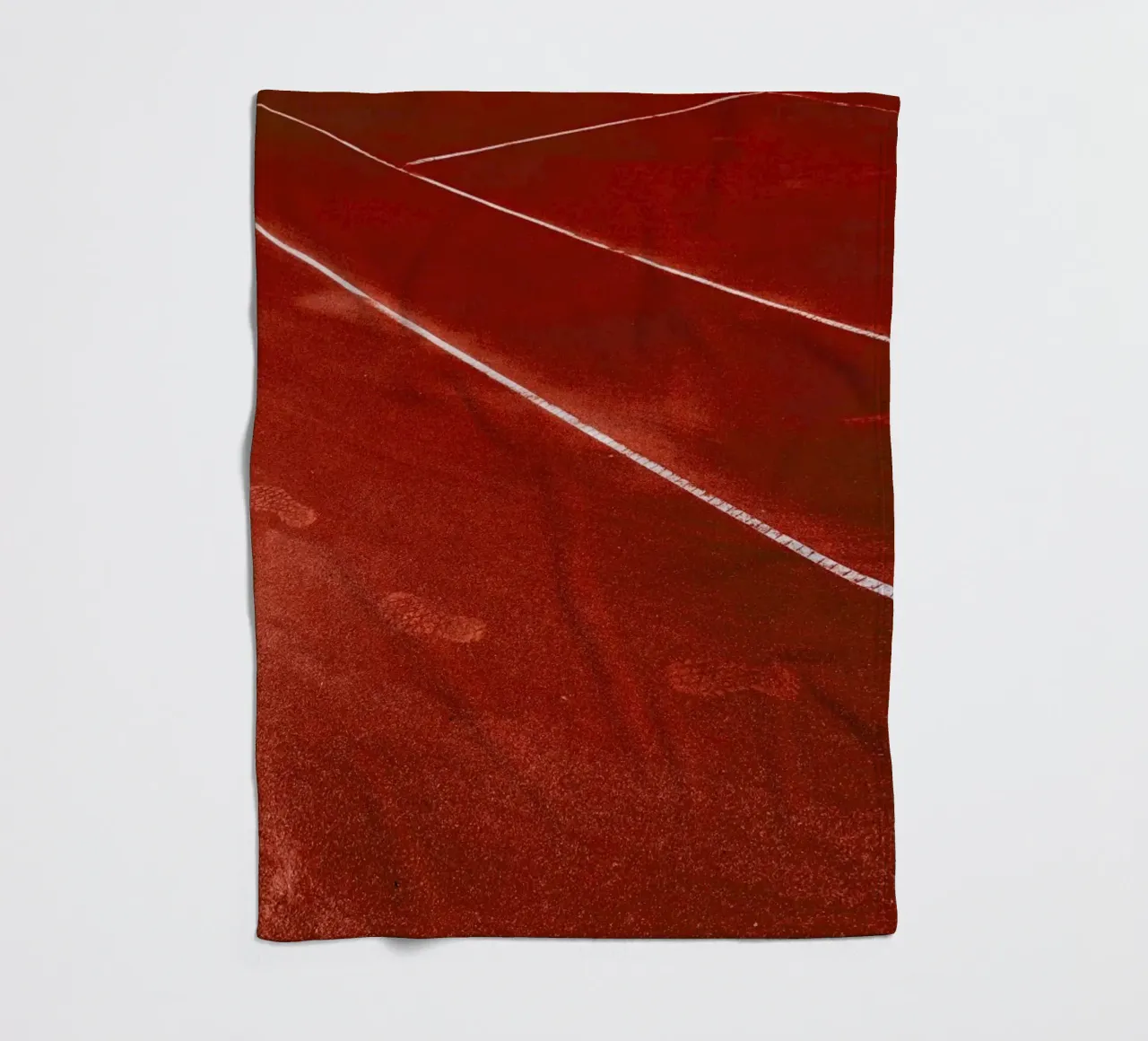 Footsteps fleecedeken van Sebastian Hilgetag