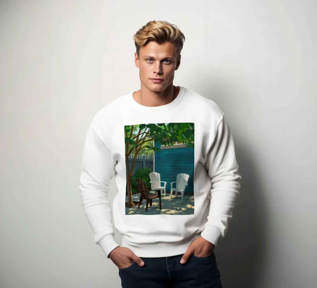 Adirondack Stoel Schaduwen sweatshirt van Pan Denim