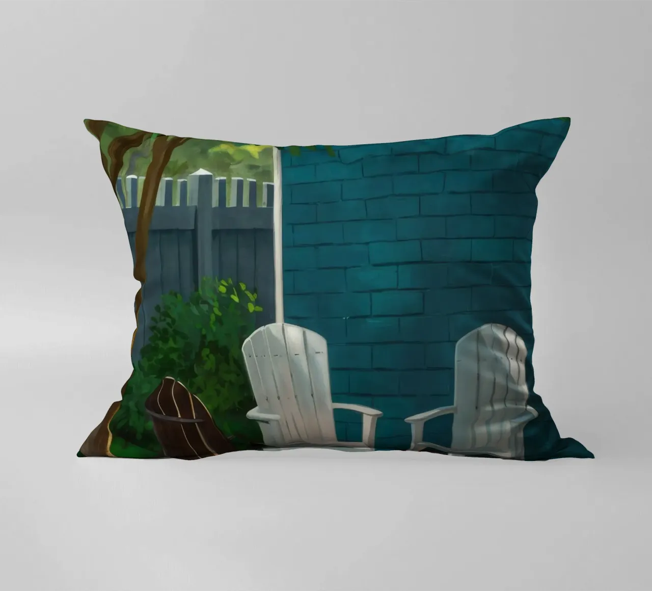Adirondack Stoel Schaduwen kussen van Pan Denim