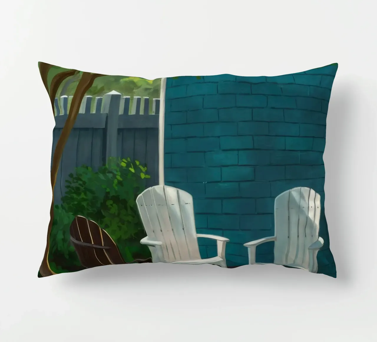 Adirondack Stoel Schaduwen kussen van Pan Denim