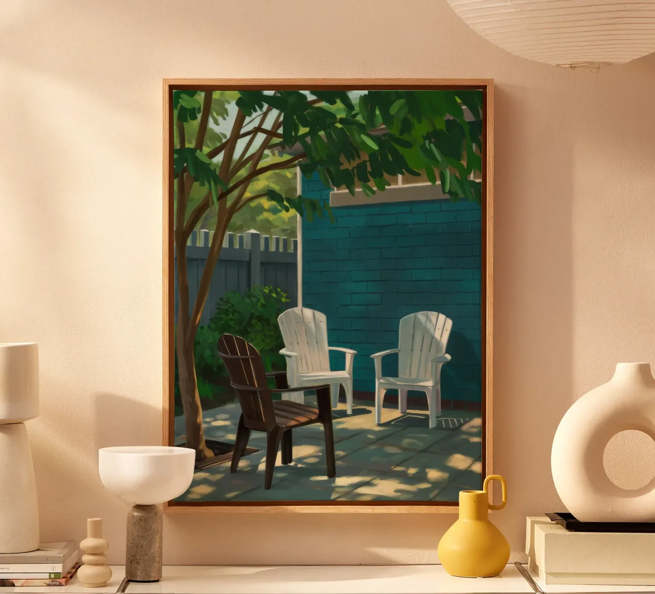 Adirondack Stoel Schaduwen canvas van Pan Denim