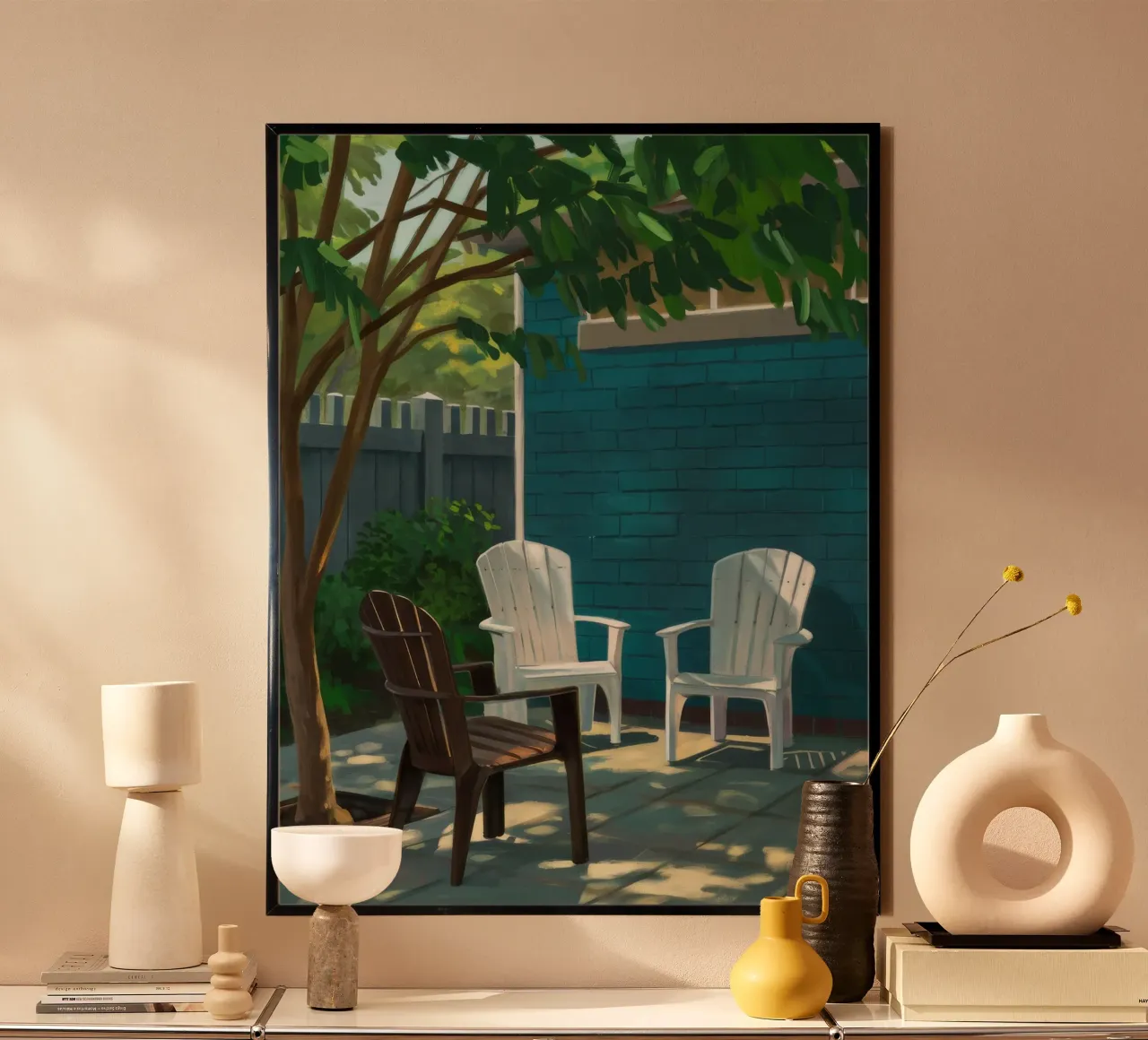 Adirondack Stoel Schaduwen hahnemühle van Pan Denim