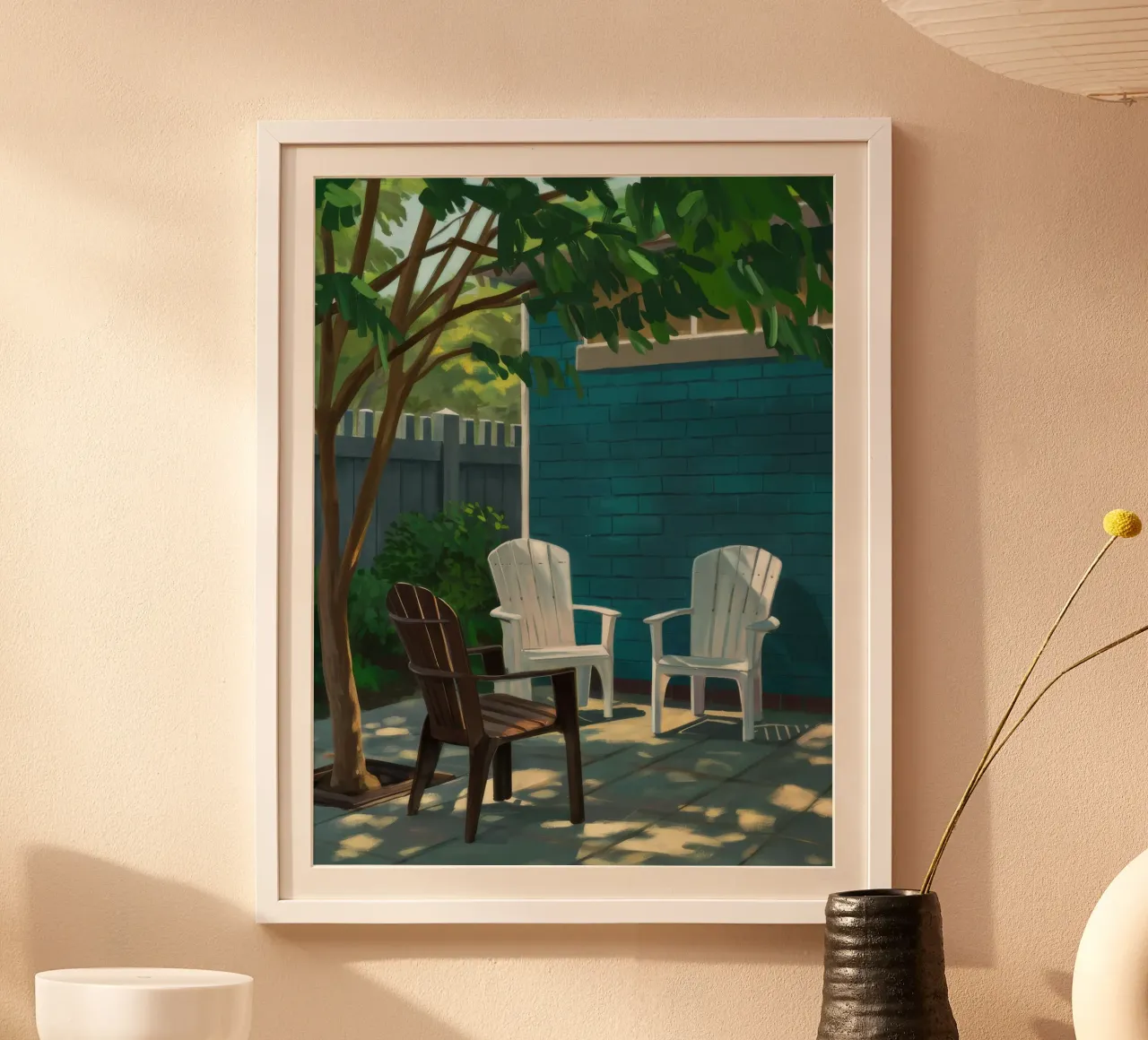 Adirondack Stoel Schaduwen hahnemühle van Pan Denim