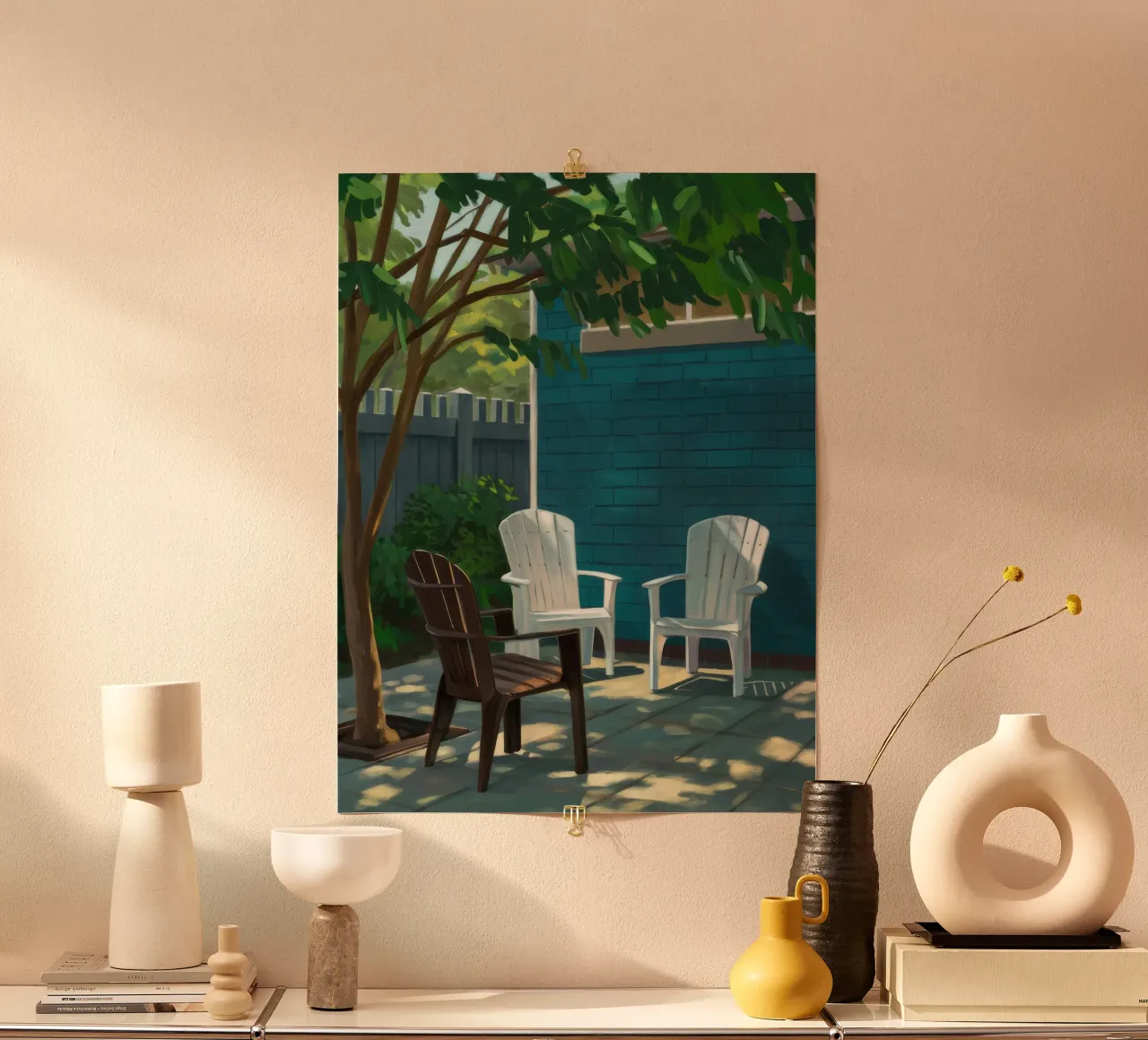 Adirondack Stoel Schaduwen hahnemühle van Pan Denim