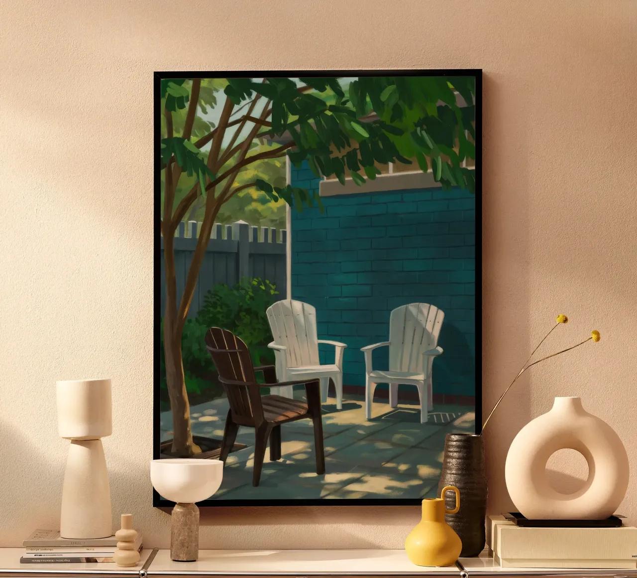 Adirondack Stoel Schaduwen hahnemühle van Pan Denim