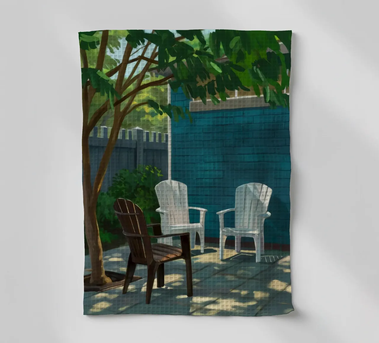 Adirondack Stoel Schaduwen theedoek van Pan Denim