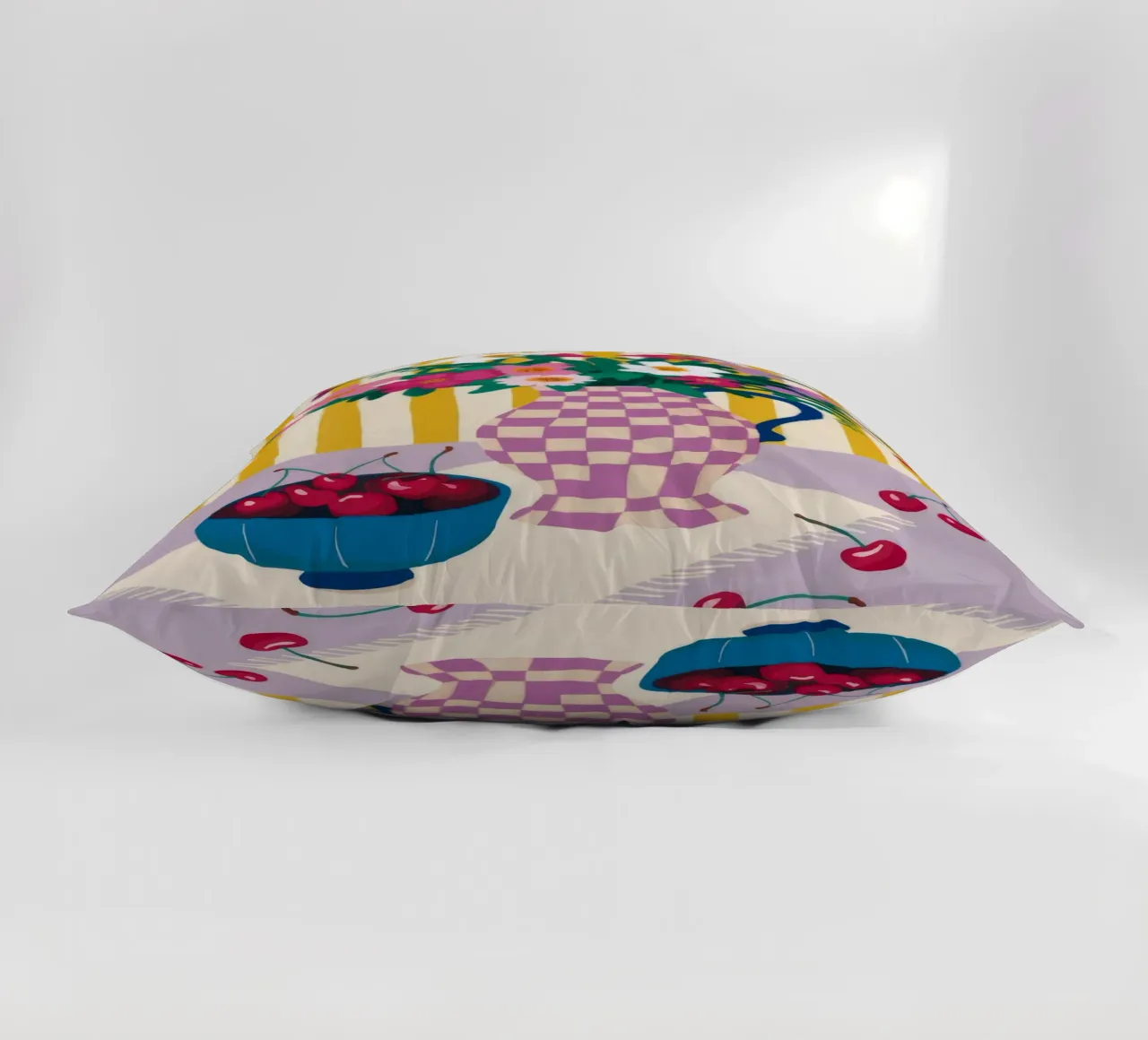 Ciliegia a strisce cuscino da Dawn Light