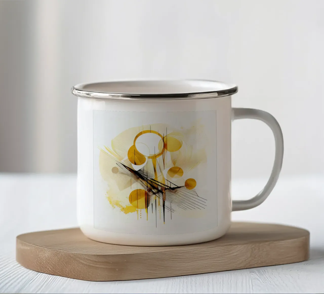 Arte da parete di Imagine tazza in smalto da Imagine