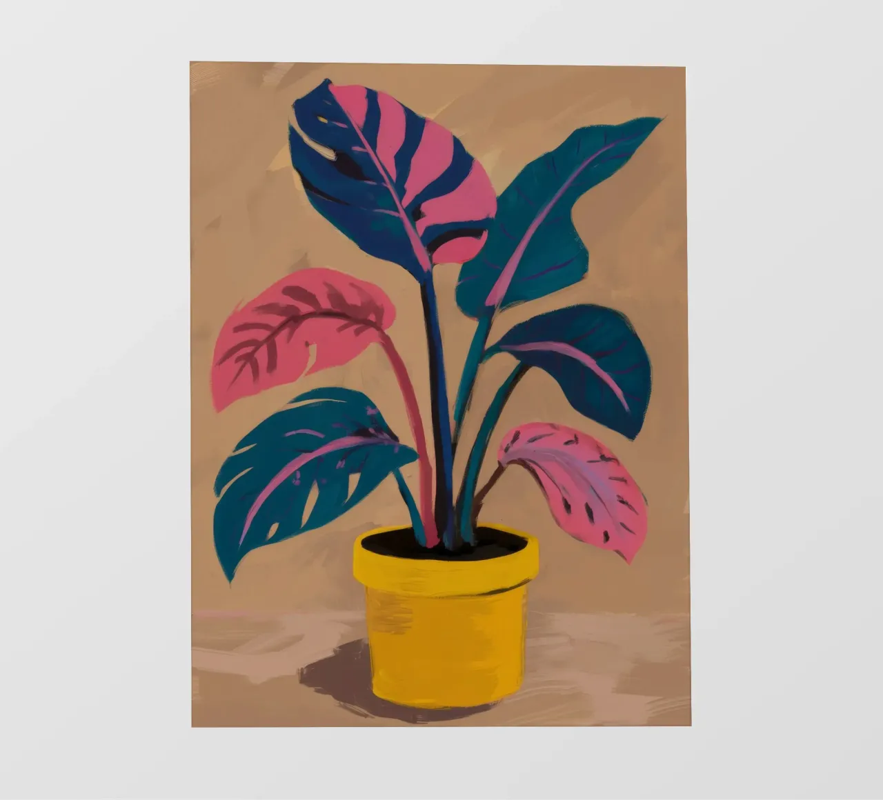 Pianta in vaso rosa telo in pvc da Pan Denim