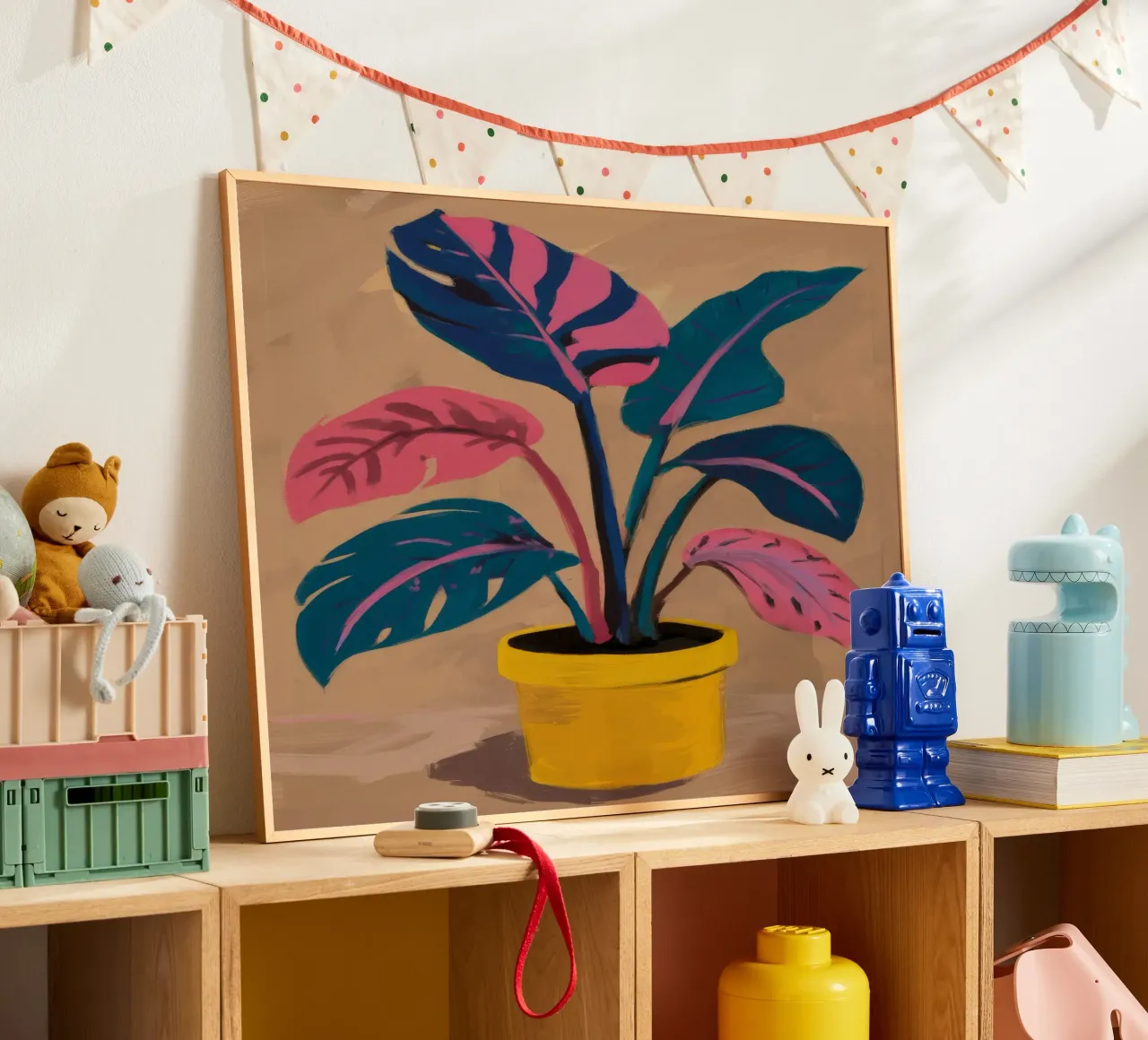 Pianta in vaso rosa carta hahnemühle da Pan Denim