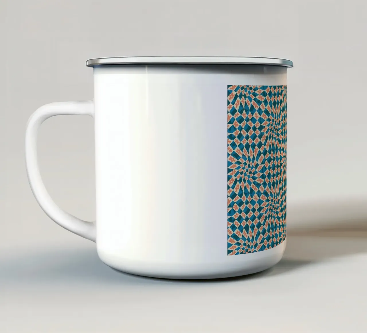 Cyano Pattern No 20 tazza in smalto da treechild