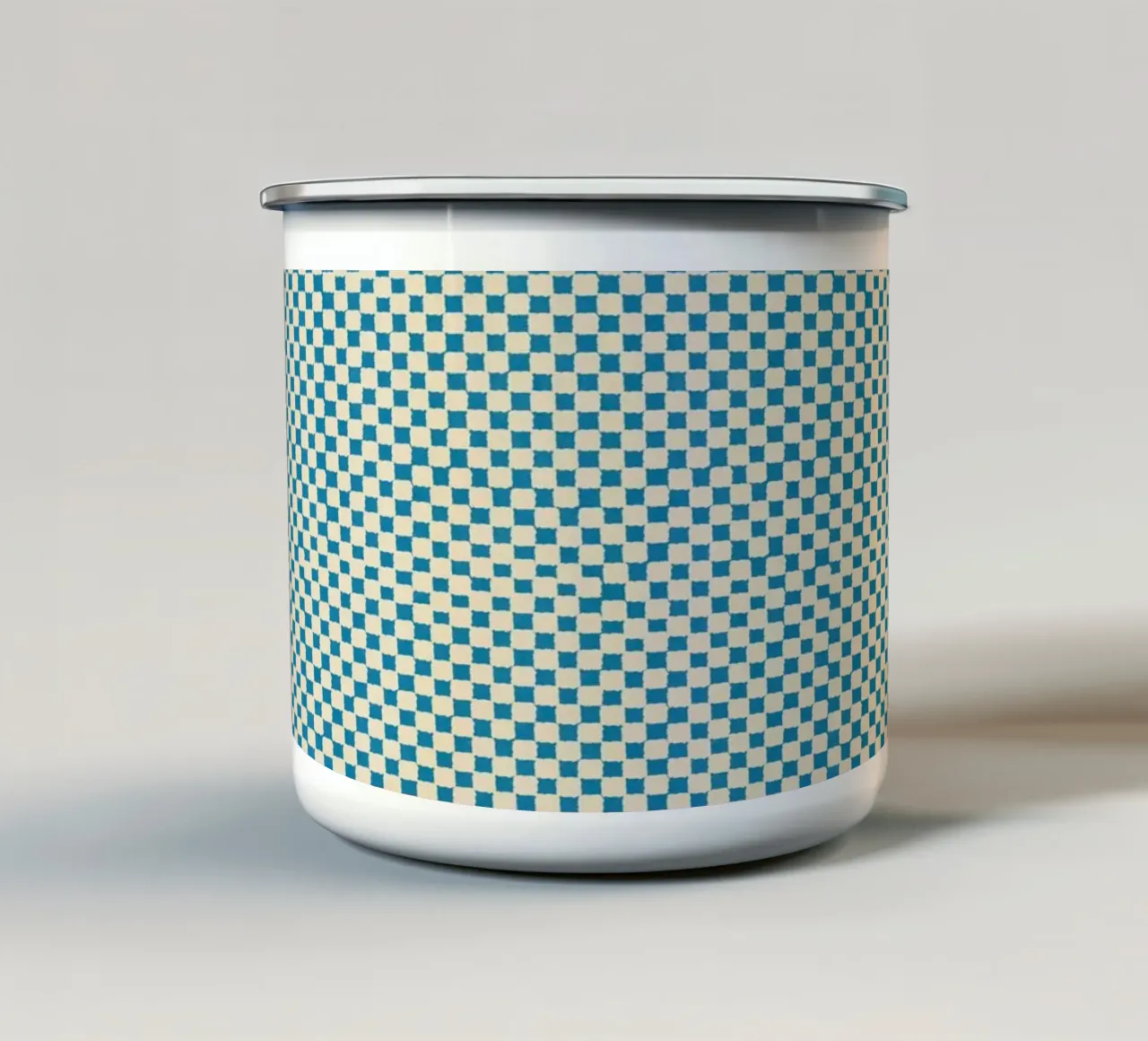 Cyano Pattern No 21 Emaille Tasse von treechild