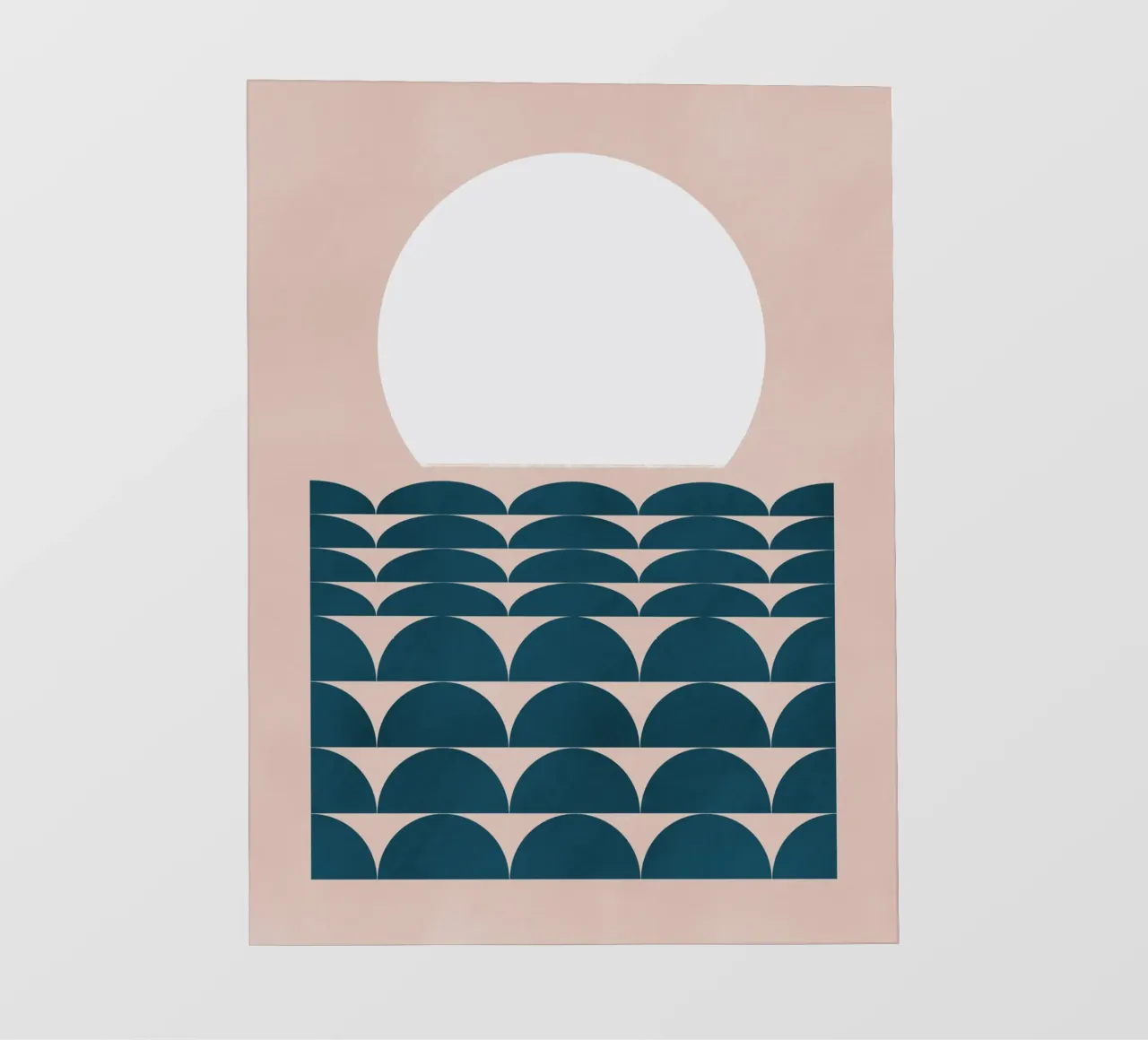 Paesaggio marino geometrico 02 telo in pvc da Little Dean