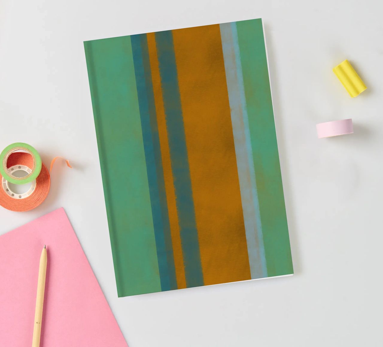 Minimal vertical color 03 notebook by Little Dean