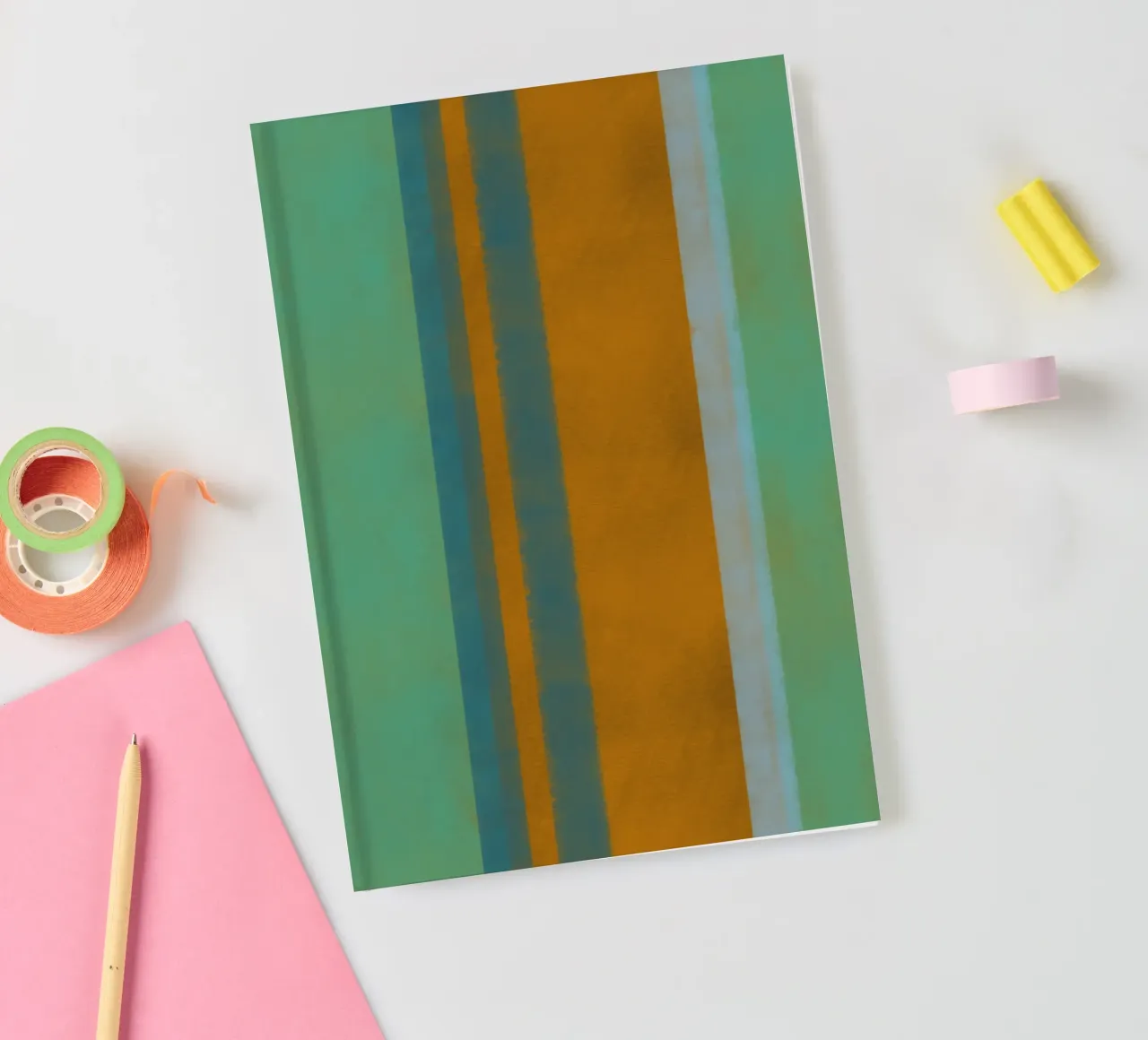 Minimale verticale kleur 03 notitieboek van Little Dean