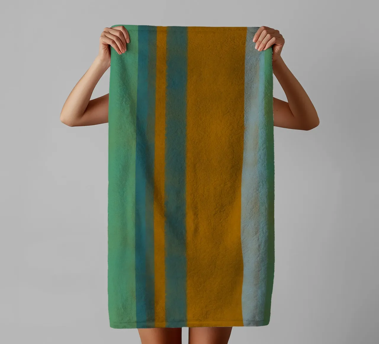 Minimal vertical color 03 towel by Little Dean