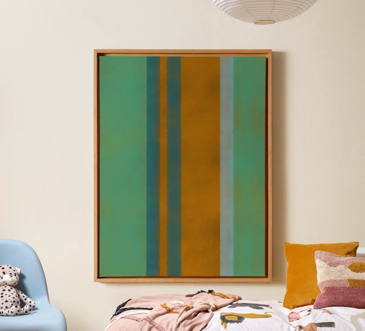Colore verticale minimo 03 tela da Little Dean