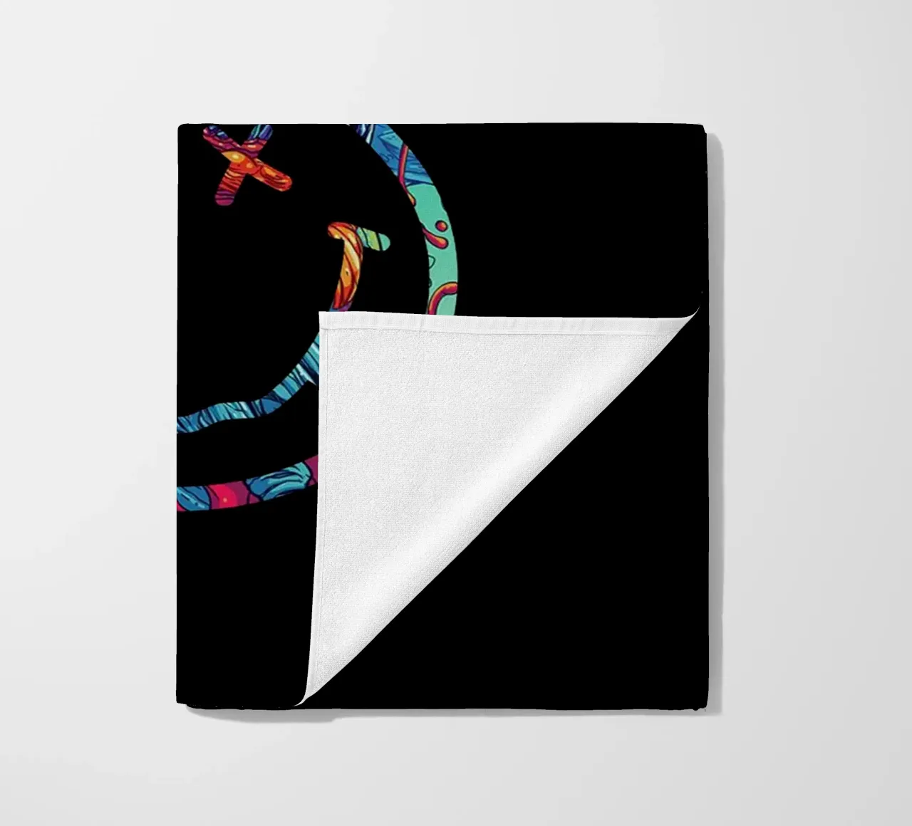 Grunge Night In Chaos beach towel by zugbl
