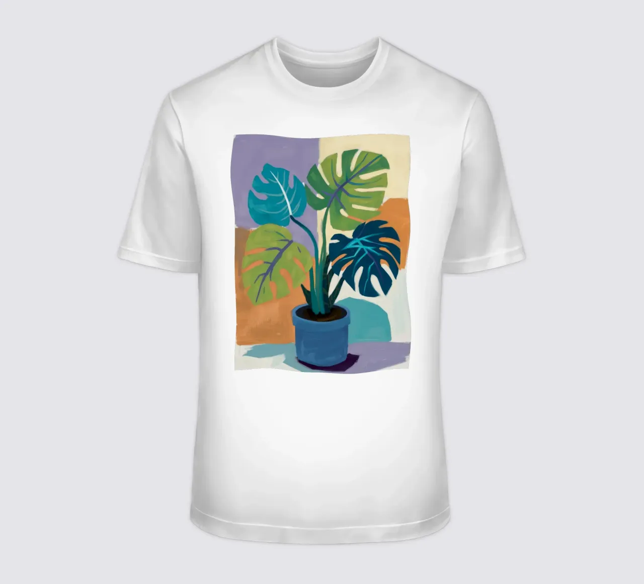 Monstera Color Block t-shirt da Pan Denim