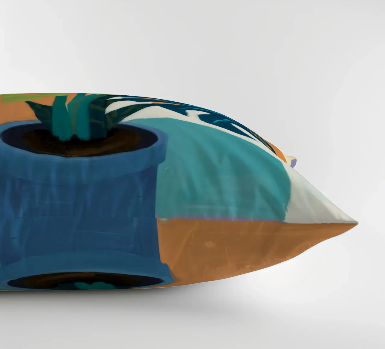 Monstera Color Block cuscino da Pan Denim