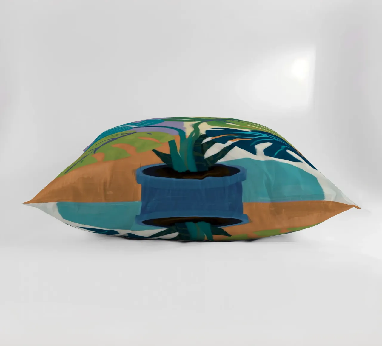 Monstera Color Block cuscino da Pan Denim