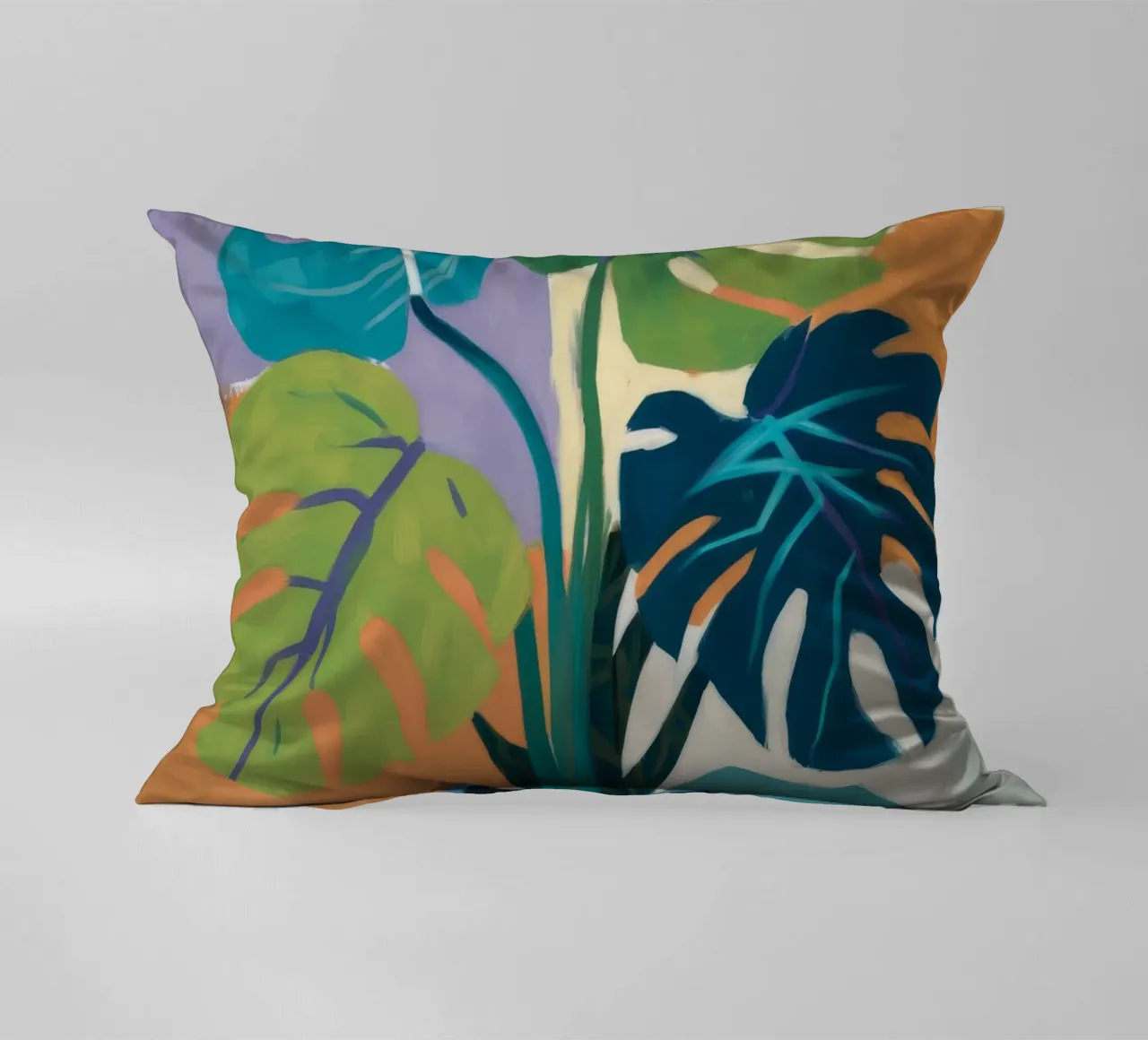 Monstera Color Block cuscino da Pan Denim
