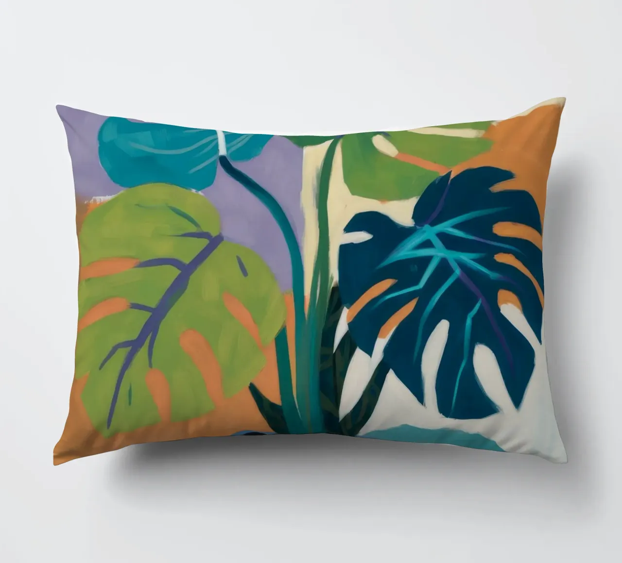 Monstera Color Block cuscino da Pan Denim
