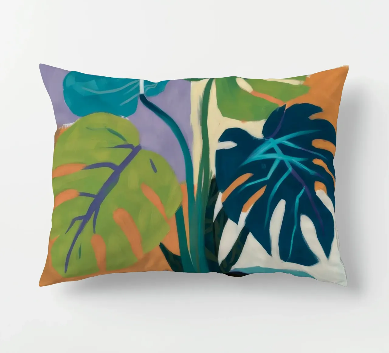 Monstera Color Block cuscino da Pan Denim