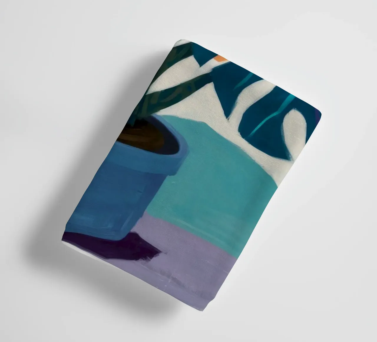 Monstera Color Block asciugamano da bagno da Pan Denim