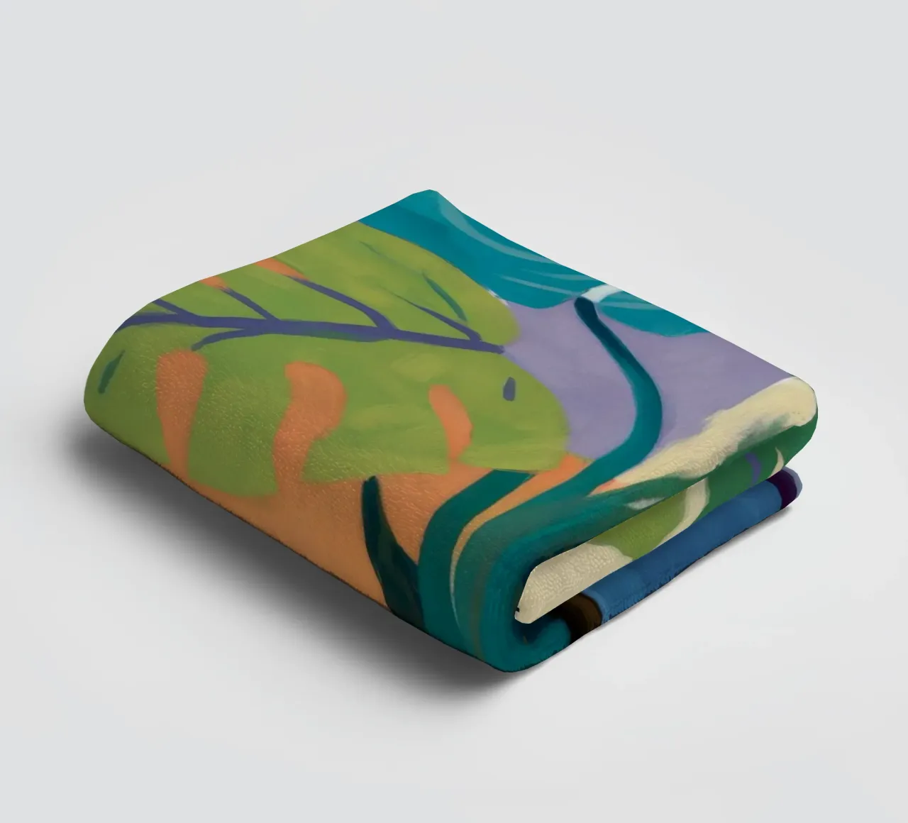 Monstera Color Block asciugamano da bagno da Pan Denim