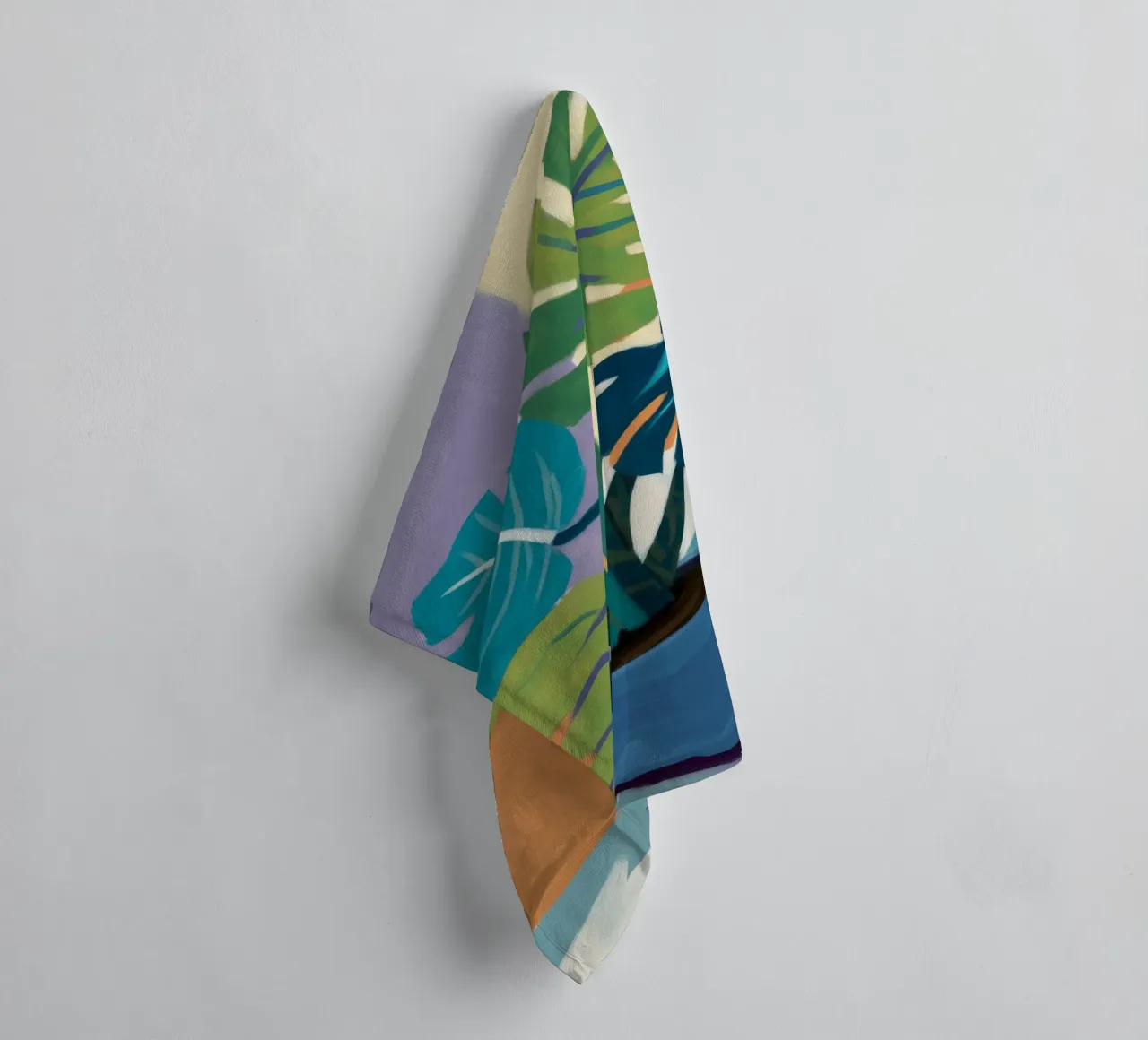 Monstera Color Block asciugamano da bagno da Pan Denim