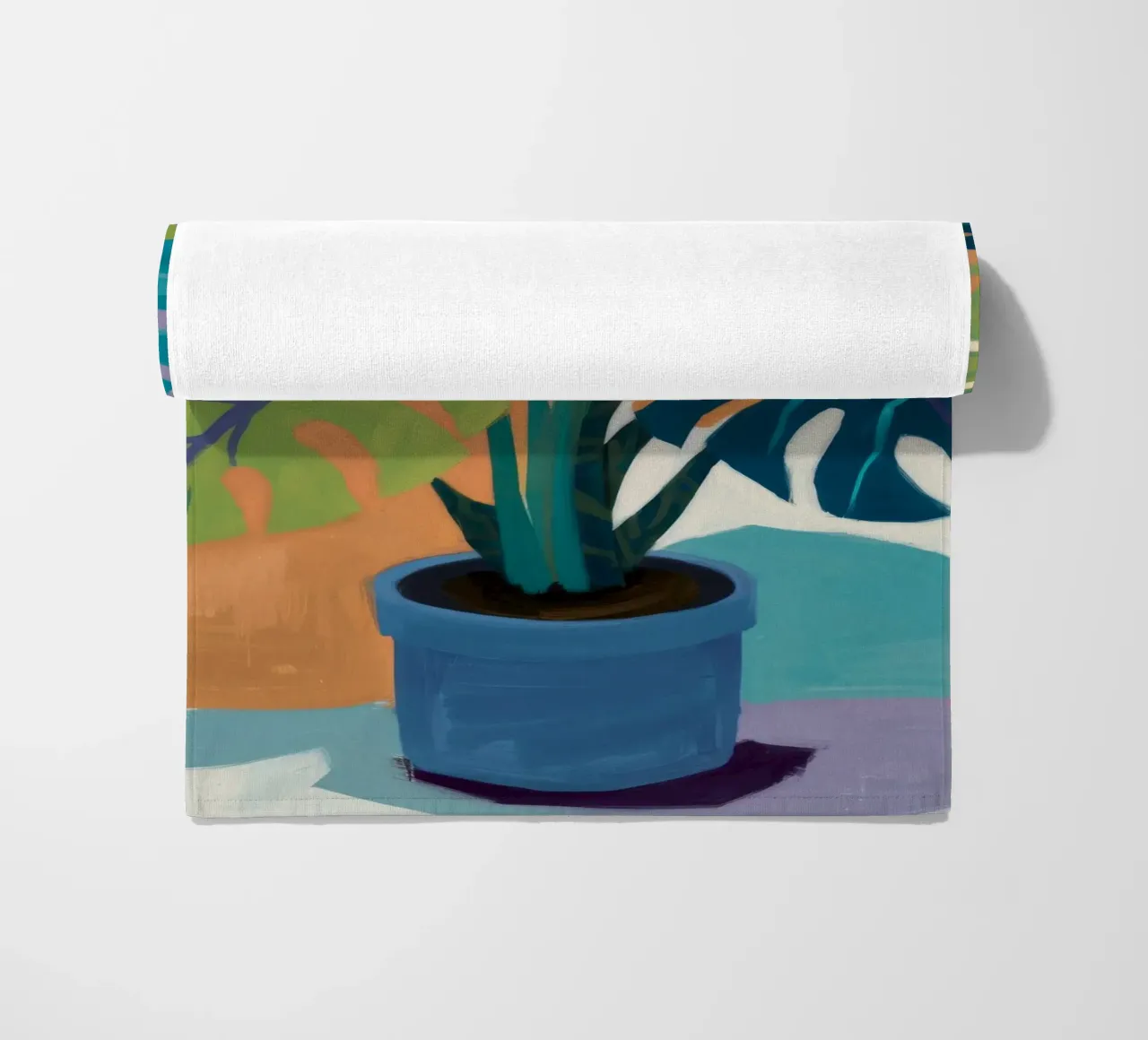 Monstera Color Block telo mare da Pan Denim