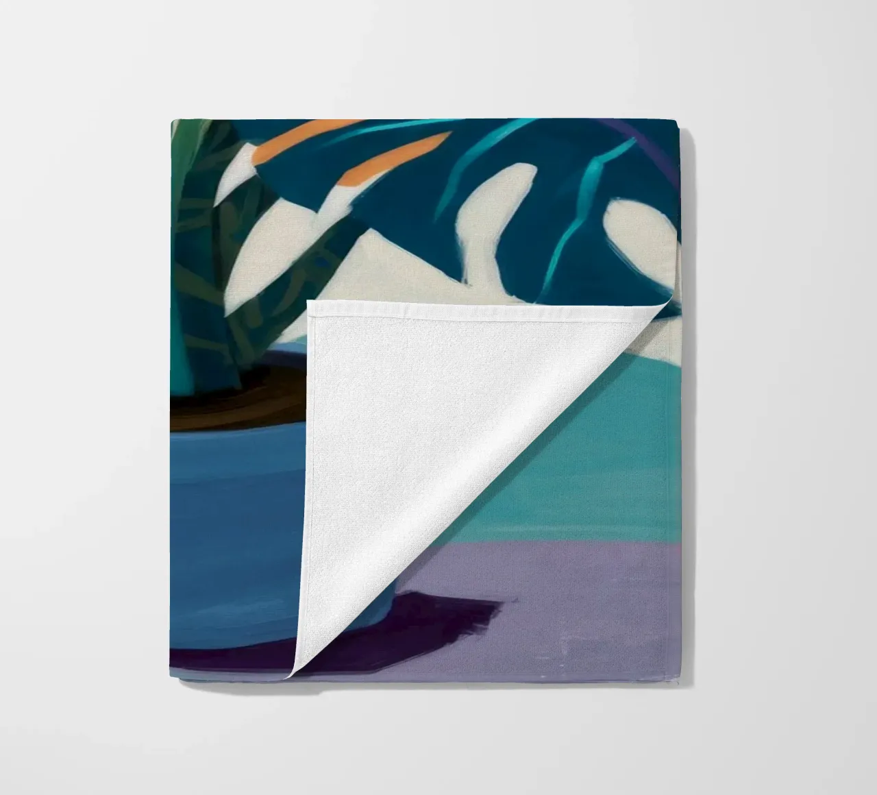 Monstera Color Block telo mare da Pan Denim