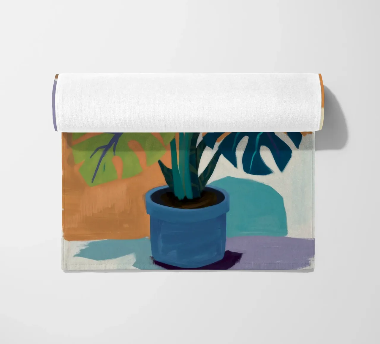 Monstera Color Block telo mare da Pan Denim