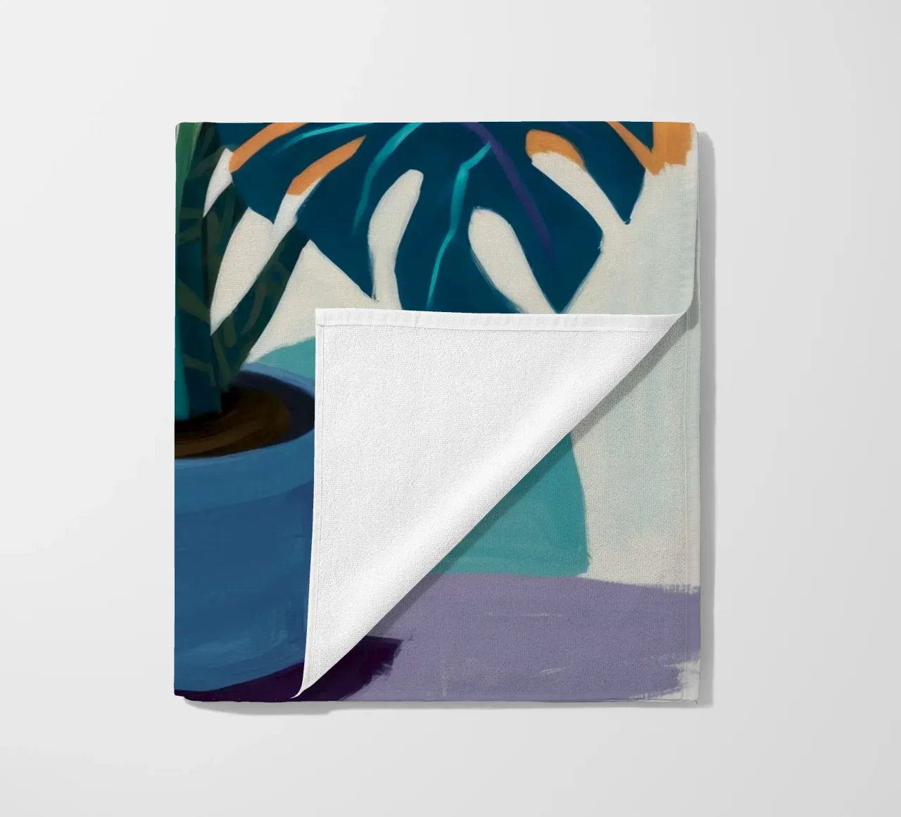 Monstera Color Block telo mare da Pan Denim