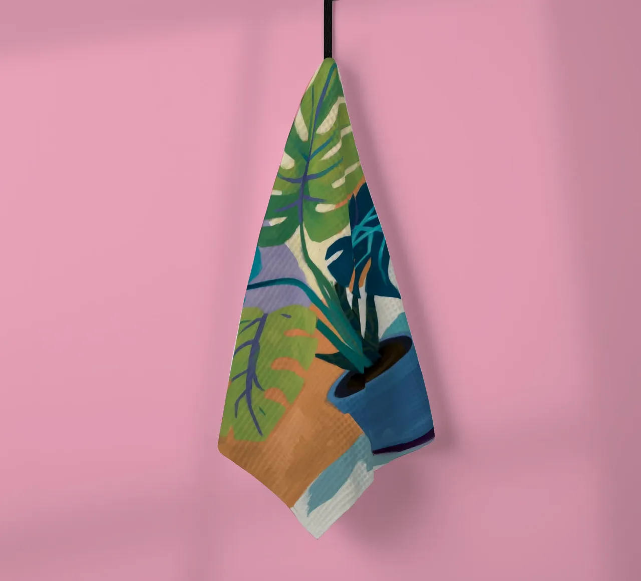 Monstera Color Block canovaccio da cucina da Pan Denim
