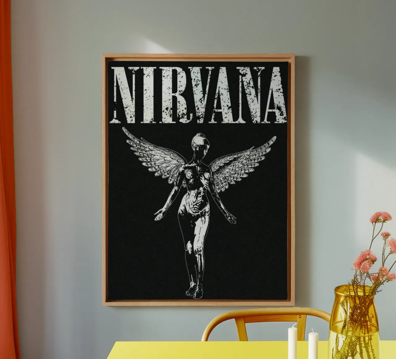 L'anima di Cobain nel suono tela con Cornice a cassetta da zugbl