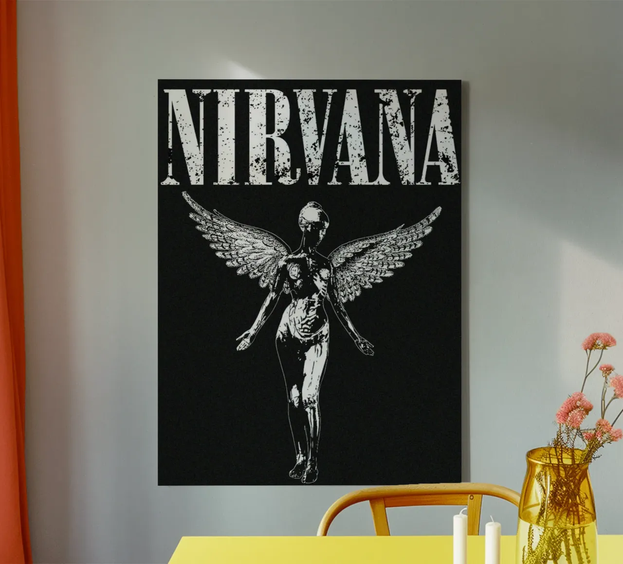 L'anima di Cobain nel suono tela con Cornice a cassetta da zugbl