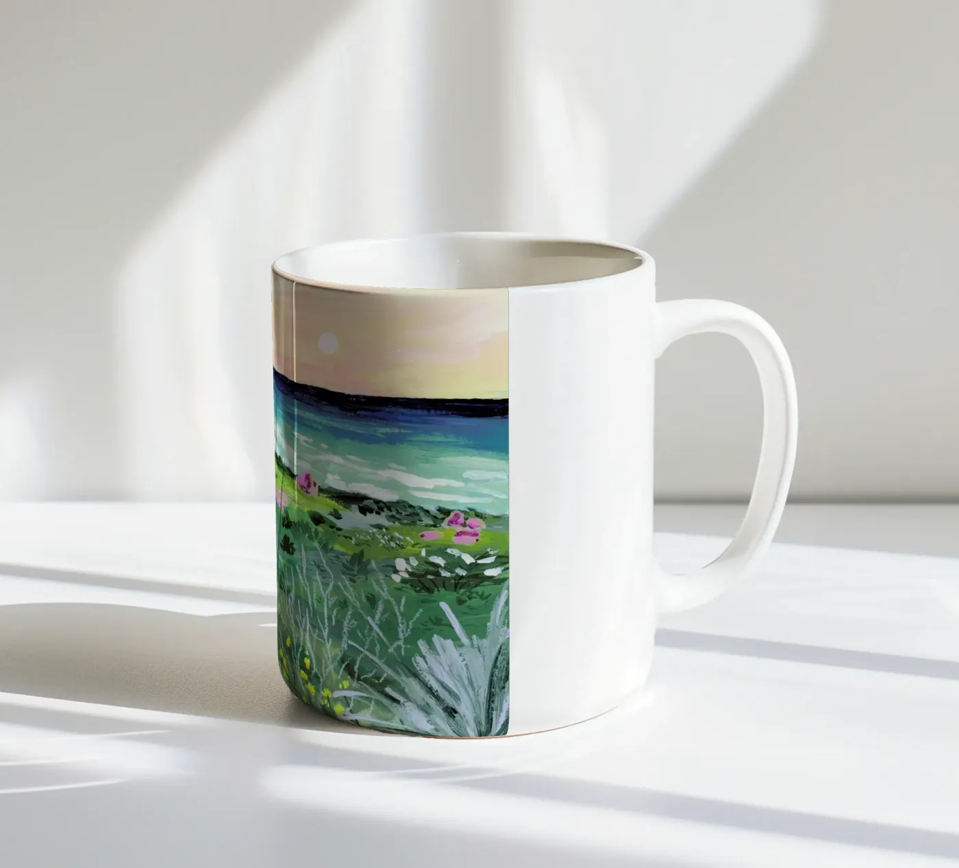Sunset Rock ceramic mug by Sarah Gesek