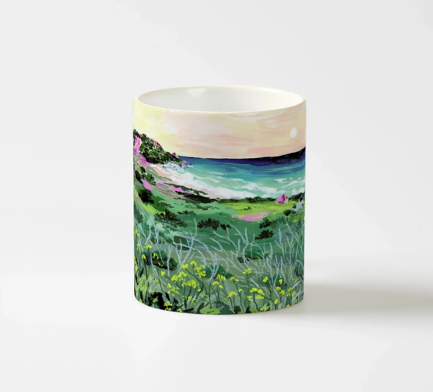 Sunset Rock ceramic mug by Sarah Gesek