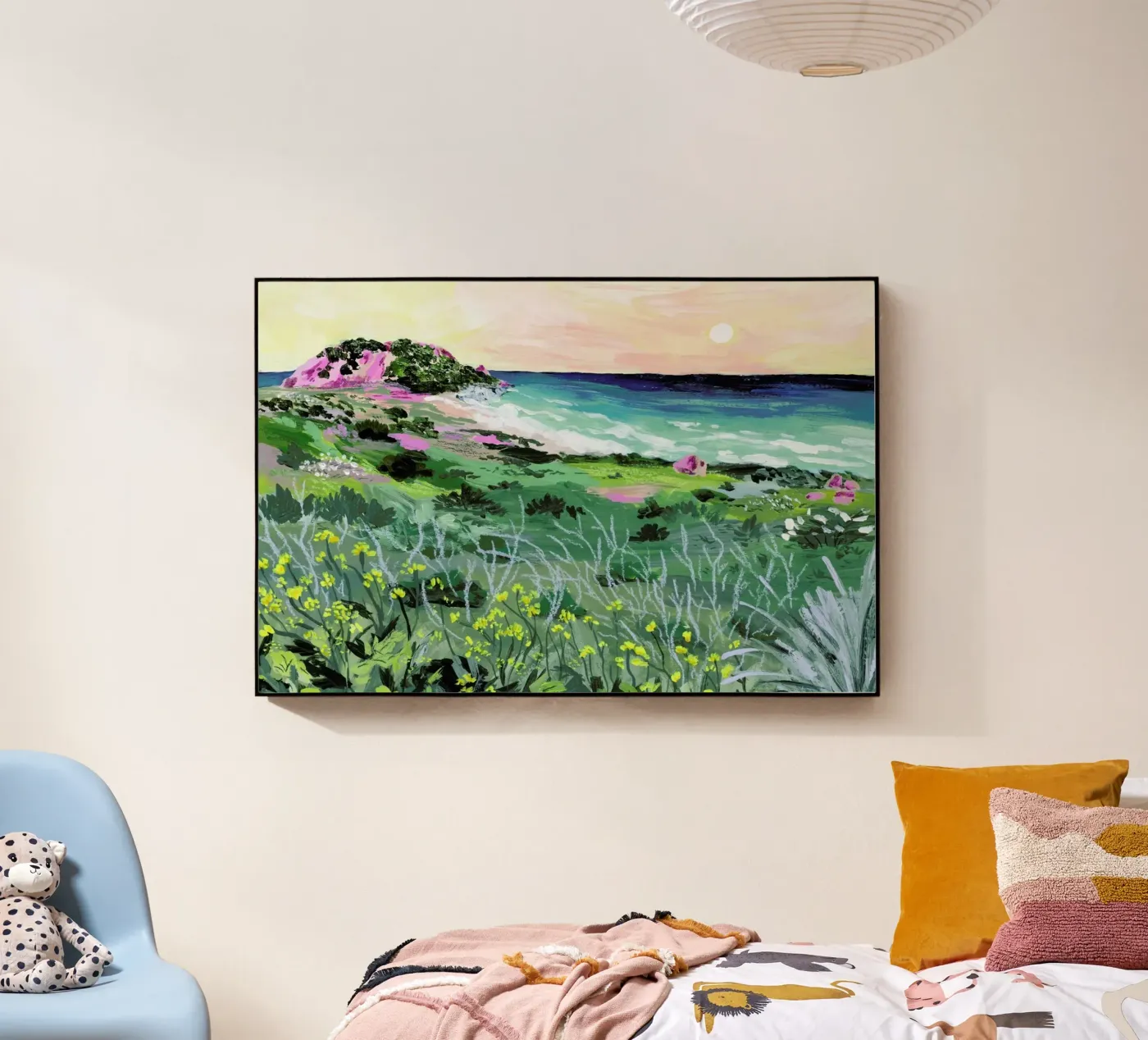 Sunset Rock acryl van Sarah Gesek